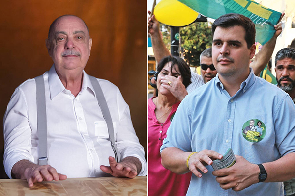 Fuad Noman (PSD) e Bruno Engler (PL), que disputam o segundo turno em BH 