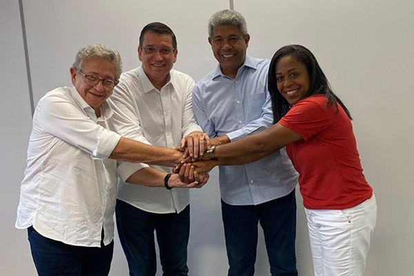 Luiz Caetano, Oswaldinho Marcolino, Jerônimo Rodrigues e Pastora Déa Santos