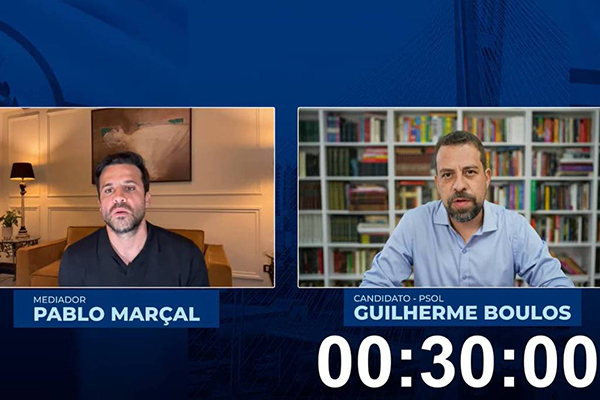 Guilherme Boulos participa de sabatina organizada por Pablo Marçal Guilherme Boulos participa de sabatina organizada por Pablo Marçal
