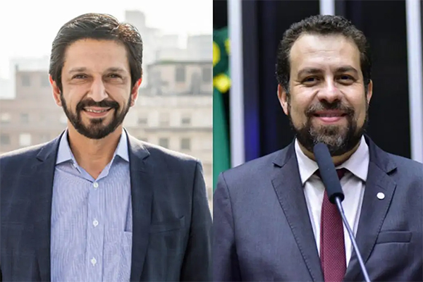 Os candidatos a prefeito de São Paulo Ricardo Nunes (MDB), atual titular do cargo, e Guilherme Boulos (PSOL)