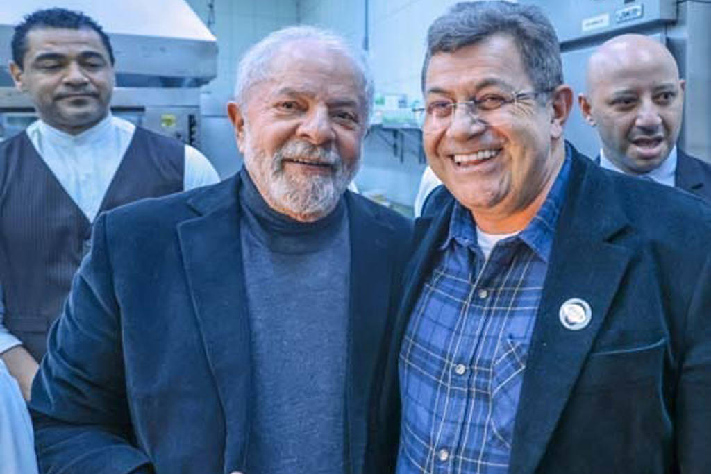 Lula e o deputado estadual Emidio de Souza (PT) em foto de 2022 Lula e o deputado estadual Emidio de Souza (PT) em foto de 2022