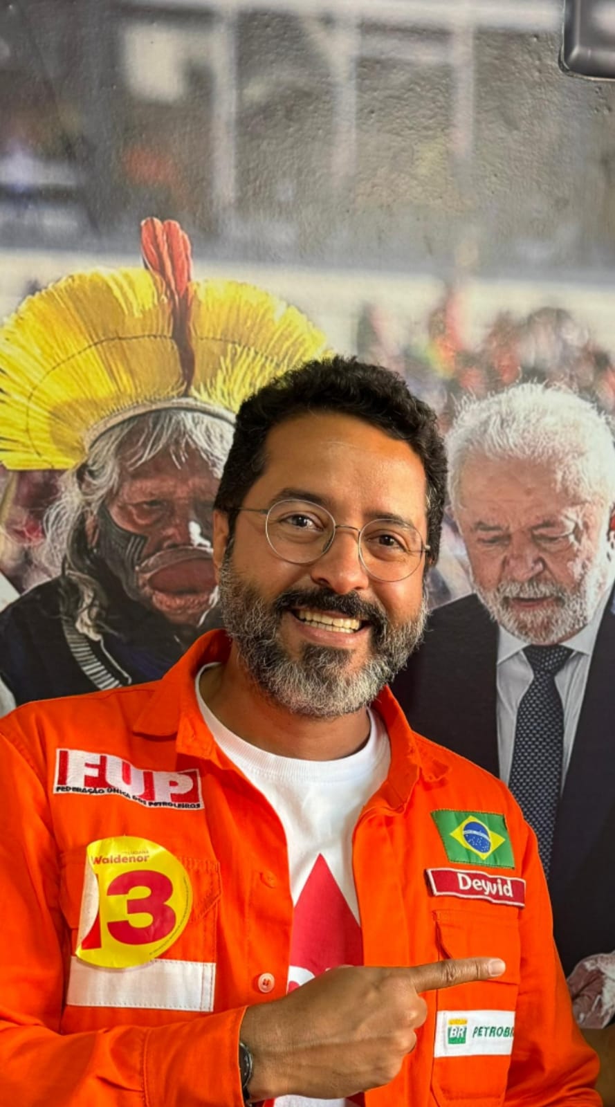 O coordenador geral da Federação Única dos Petroleiros (FUP), Deyvid Bacelar