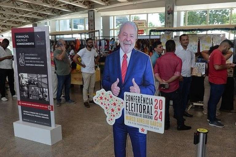 Encontro do PT sobre estratégia eleitoral realizado em dezembro de 2023 -