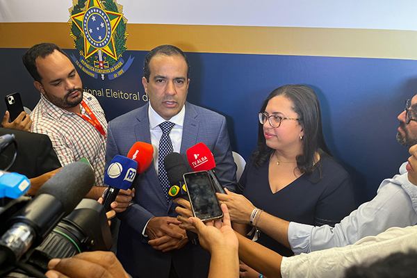 O prefeito Bruno Reis concede entrevista após ser diplomado pela Justiça Eleitoral