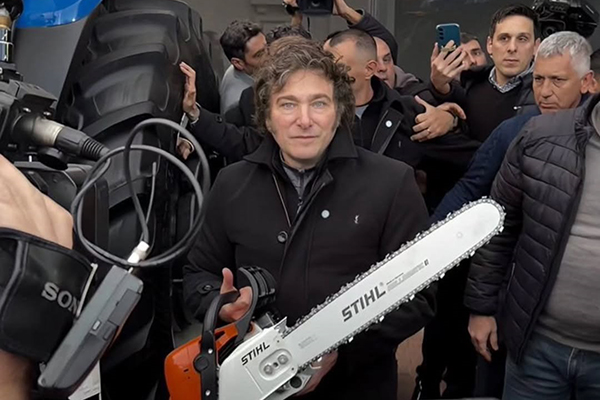 O presidente da Argentina, Javier Milei O presidente da Argentina, Javier Milei