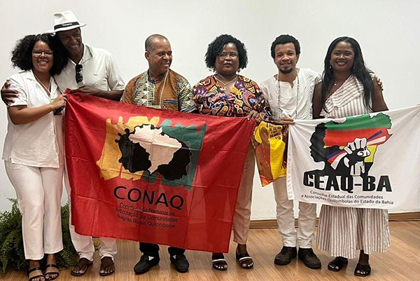 Membros da nova coordenação estadual quilombola da Bahia