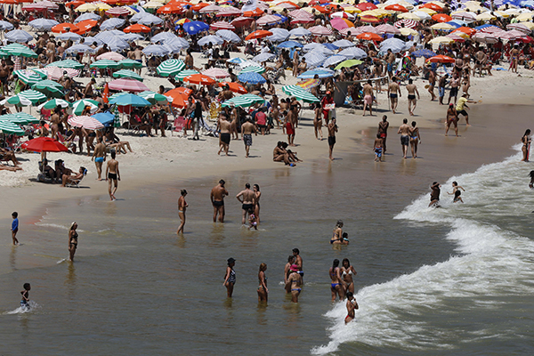 Praia na cidade do Rio de Janeiro