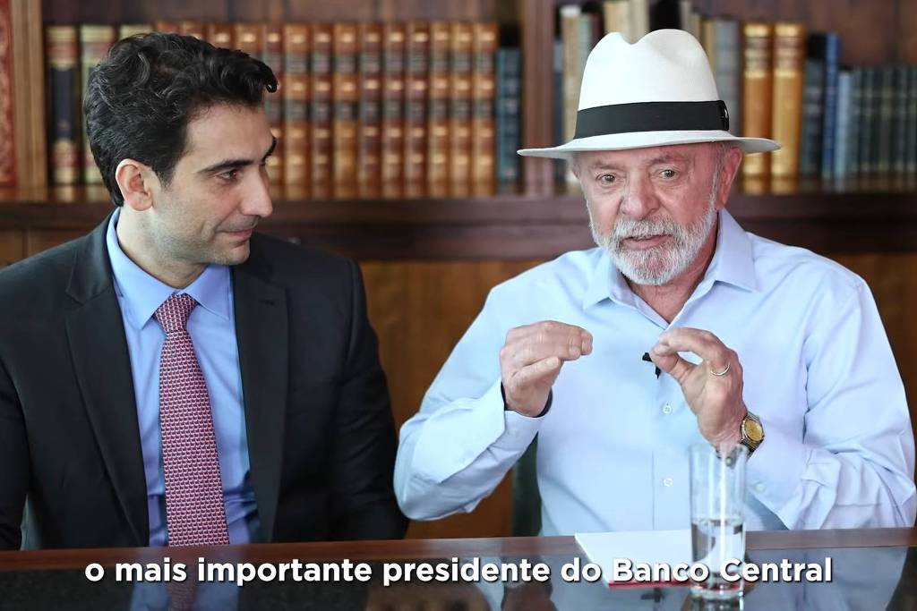 Gabriel Galípolo, futuro presidente do Banco Central, em transmissão com Lula
