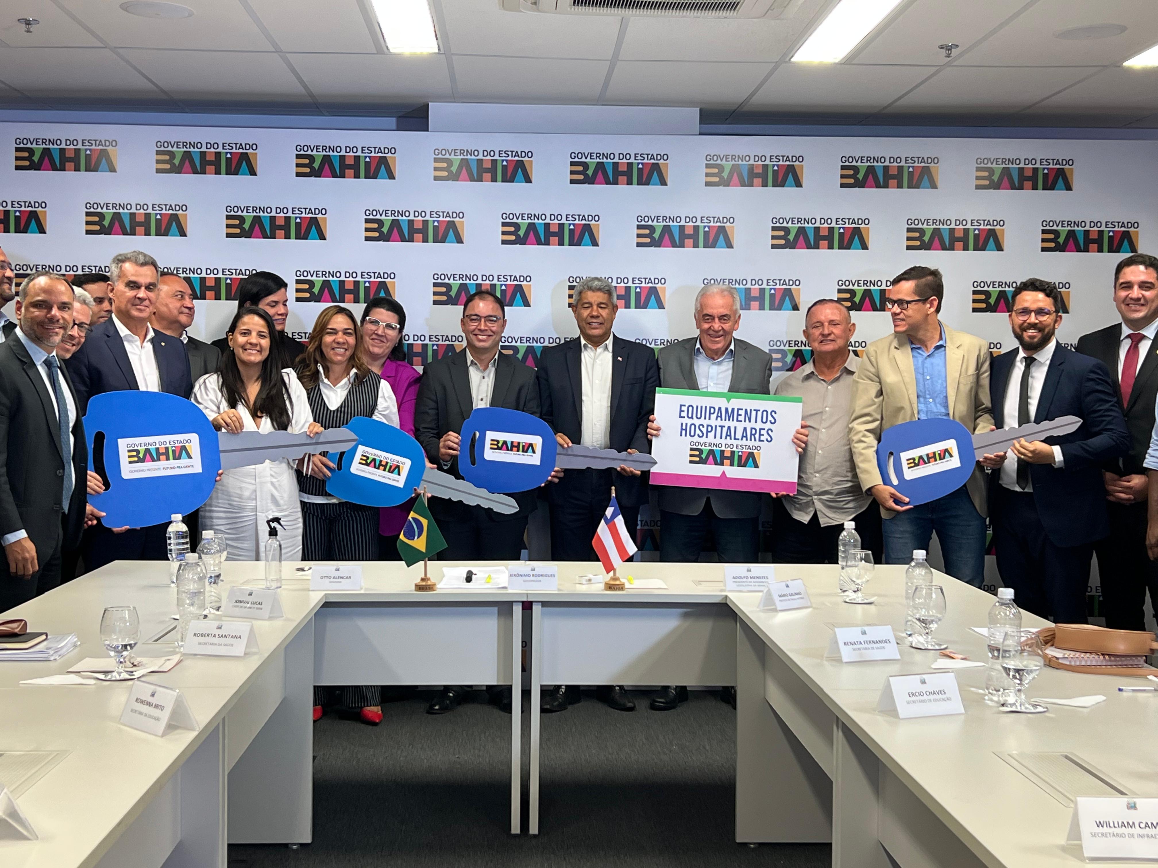 O encontro aconteceu no Centro de Operações e Inteligência (COI), no Centro Administrativo da Bahia (CAB), em Salvador