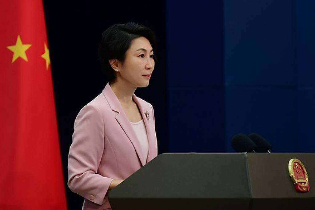 Mao Ning, porta-voz do Ministério do Exterior da China, durante entrevista coletiva em Pequim, em 24 de janeiro de 2025
