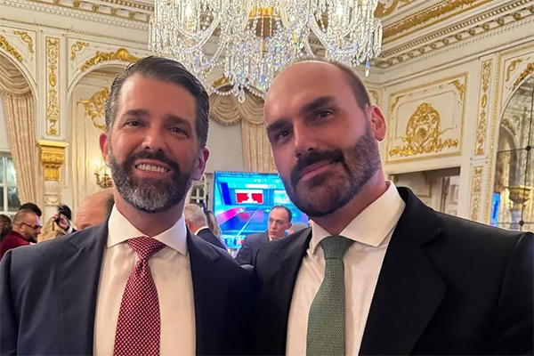 Donald Trump Jr. e Eduardo Bolsonaro