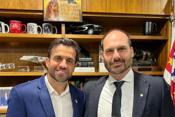 Pablo Marçal e Eduardo Bolsonaro
