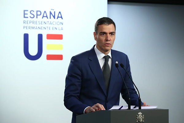 O primeiro-ministro da Espanha, Pedro Sánchez O primeiro-ministro da Espanha, Pedro Sánchez