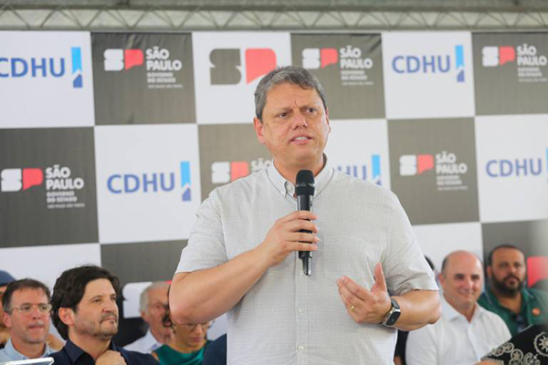 O governador de São Paulo, Tarcísio de Freitas (Republicanos) O governador de São Paulo, Tarcísio de Freitas (Republicanos)