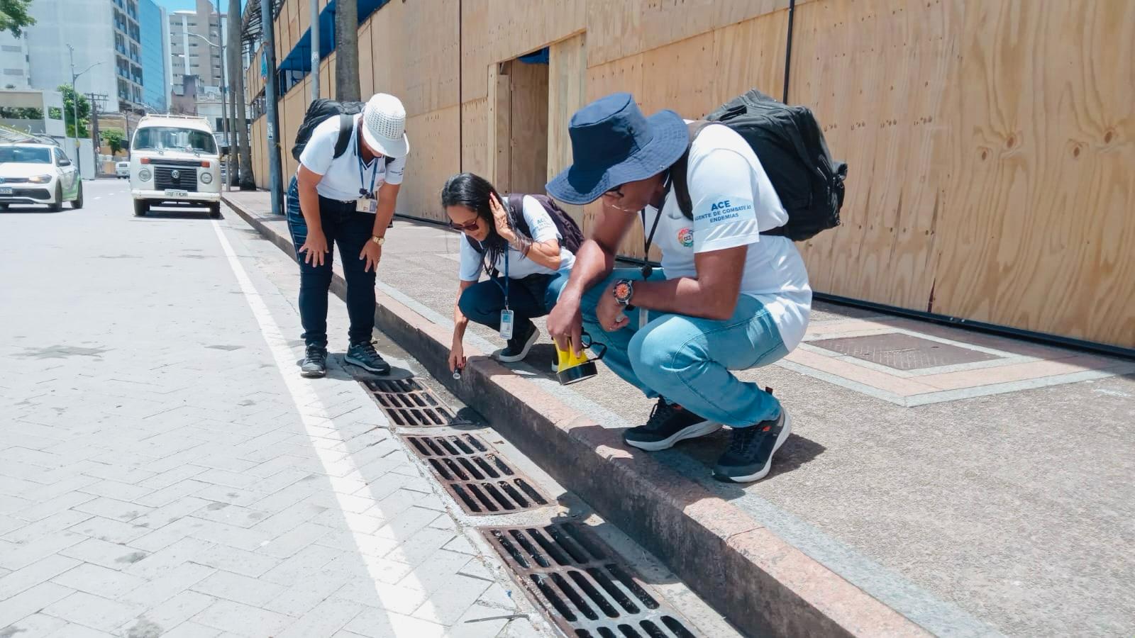 Os agentes de endemias estão atuando com inspeções e aplicação de inseticidas