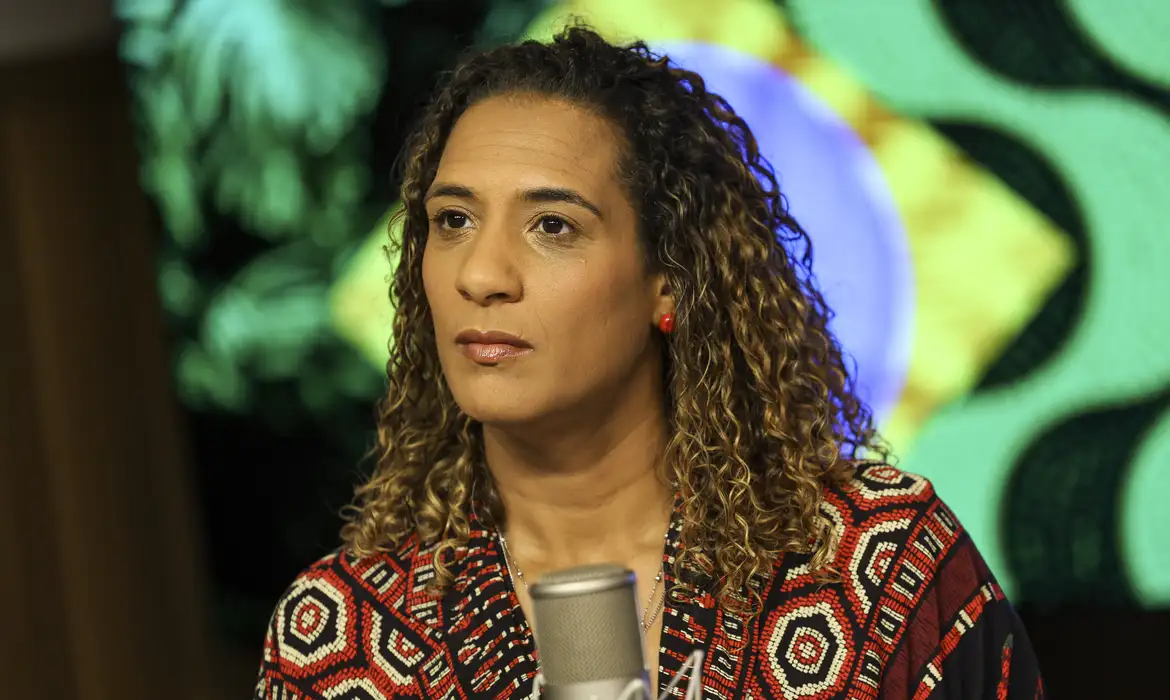 A ministra da Igualdade Racial, Anielle Franco