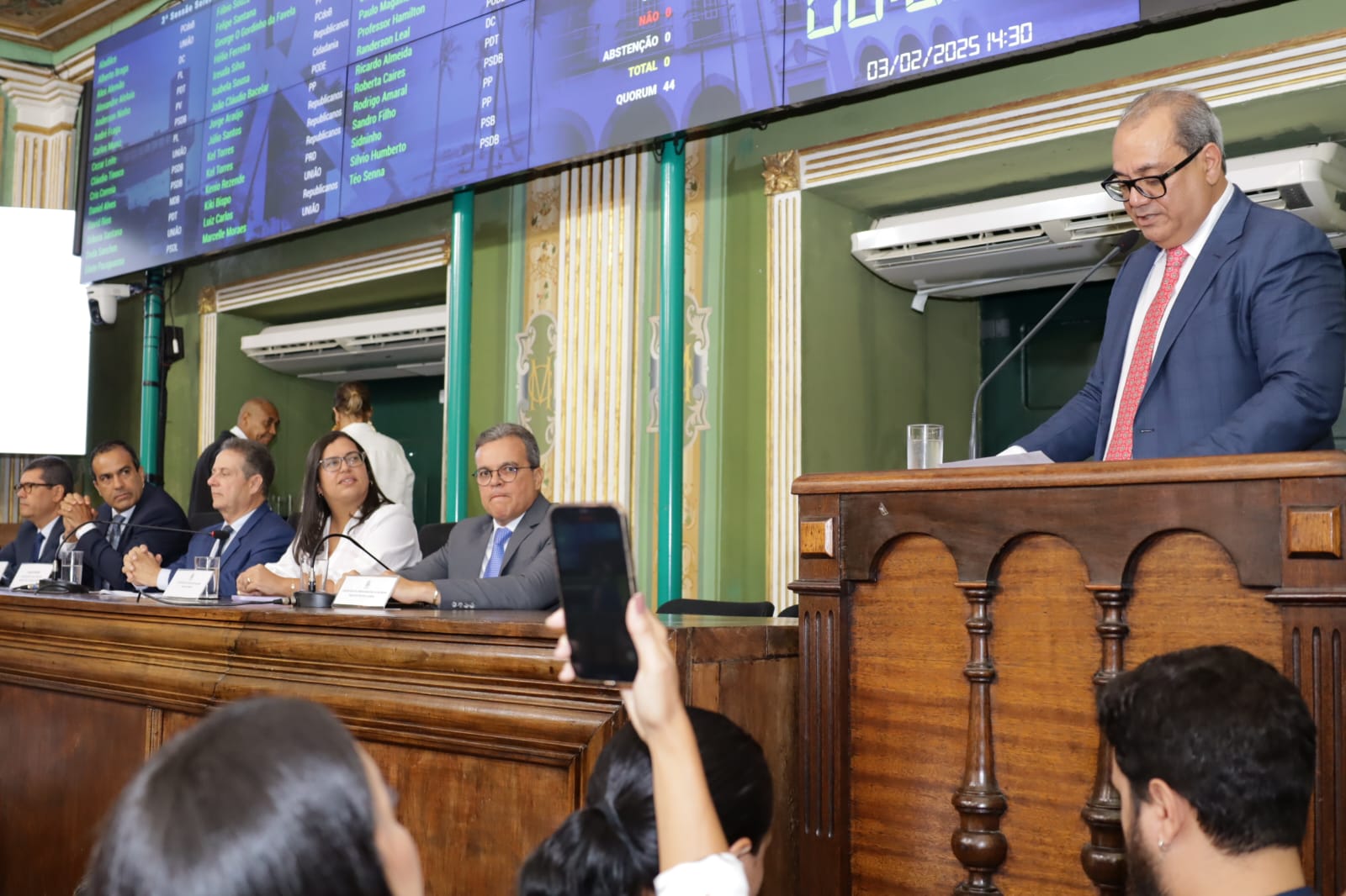 Início dos trabalhos em plenário da 20 ª legislatura da Câmara de Salvador 