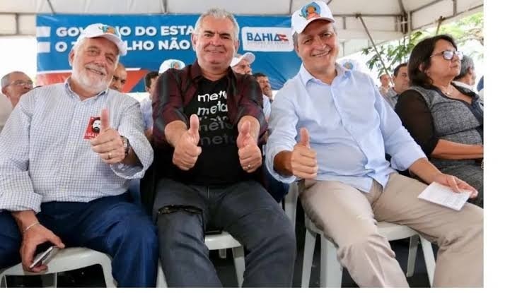 Jaques Wagner, Angelo Coronel e Rui Costa