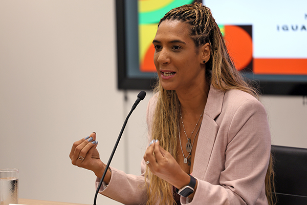 A ministra da Igualdade Racial, Anielle Franco A ministra da Igualdade Racial, Anielle Franco