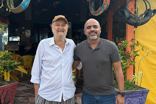 O presidente da Federação Brasil da Esperança, José Luiz Pena, e o presidente da UGT-BA, Marcelo Carvalho