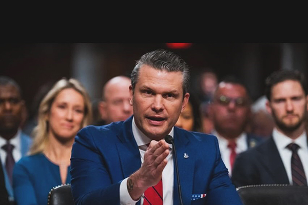 O secretário de Defesa dos EUA, Pete Hegseth O secretário de Defesa dos EUA, Pete Hegseth
