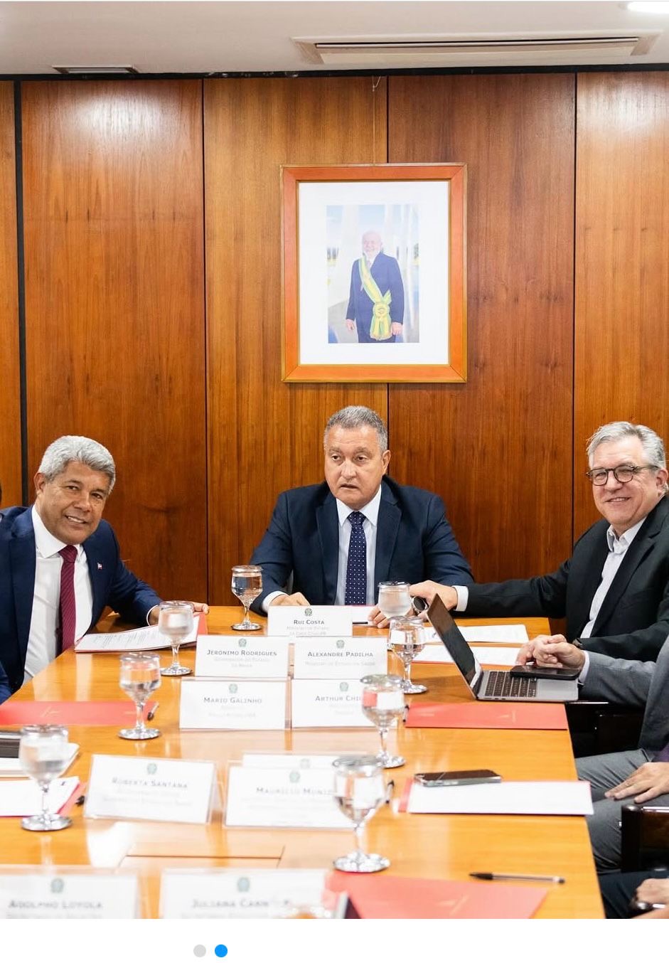 Jerônimo, Rui Costa e Augusto Castro