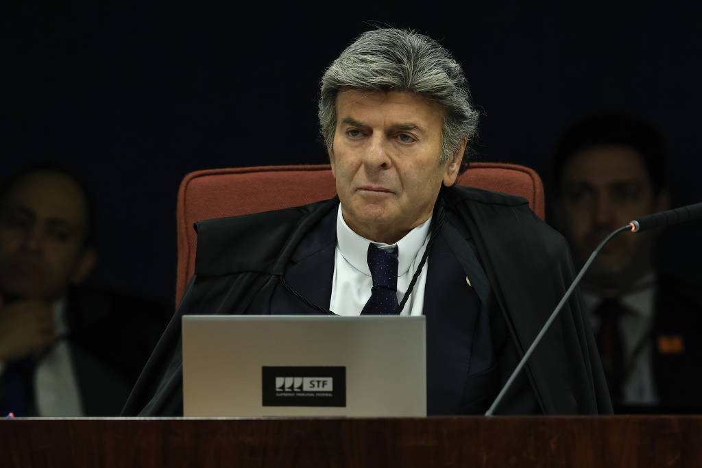 Ministro Luiz Fux em sessão da Primeira Turma do STF 
