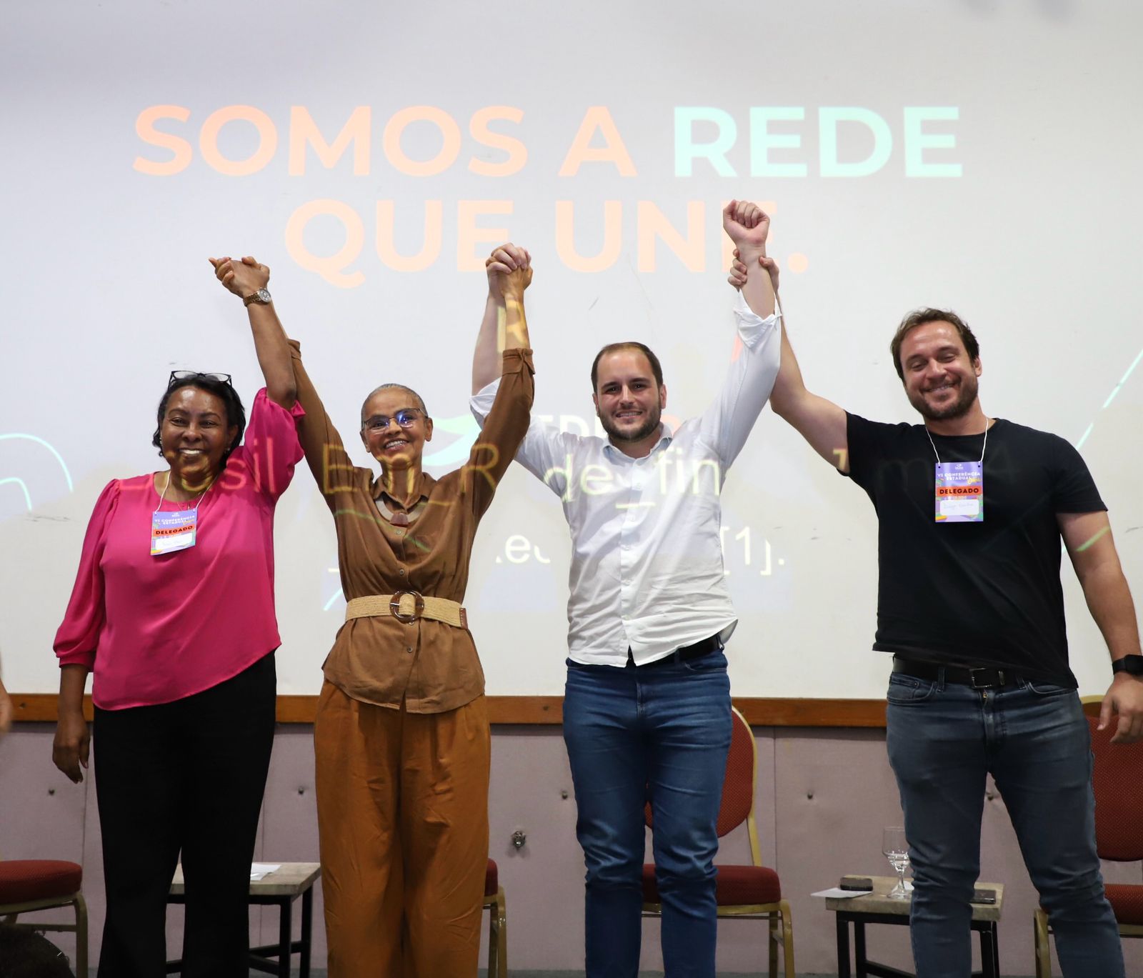 Marina Silva declara apoio a Iaraci Dias no comando da Rede no Dia da Mulher