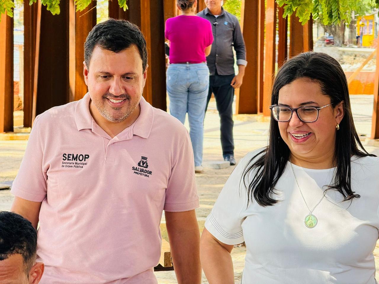 Alexandre Tinoco e a vice-prefeita Ana Paula Matos Alexandre Tinoco e a vice-prefeita Ana Paula Matos