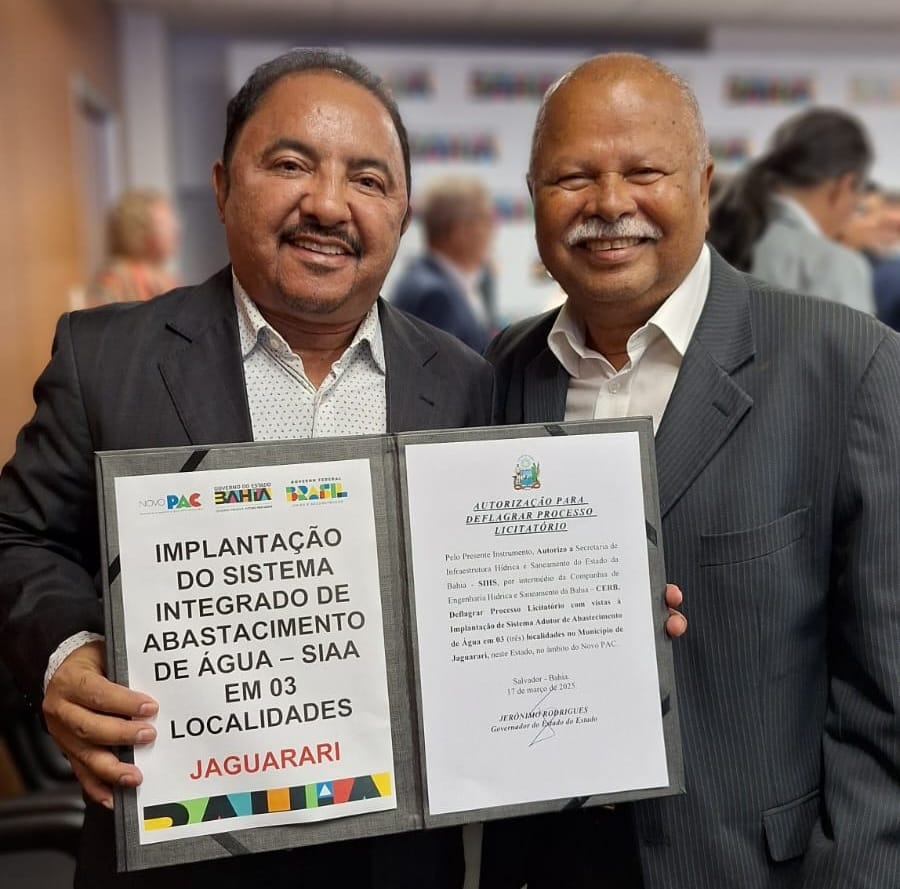 Jaguarari recebe investimento para ampliação do abastecimento de água