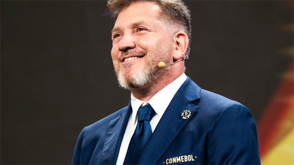 O presidente da Conmebol (Confederação Sul-Americana de Futebol), Alejandro Domínguez O presidente da Conmebol (Confederação Sul-Americana de Futebol), Alejandro Domínguez