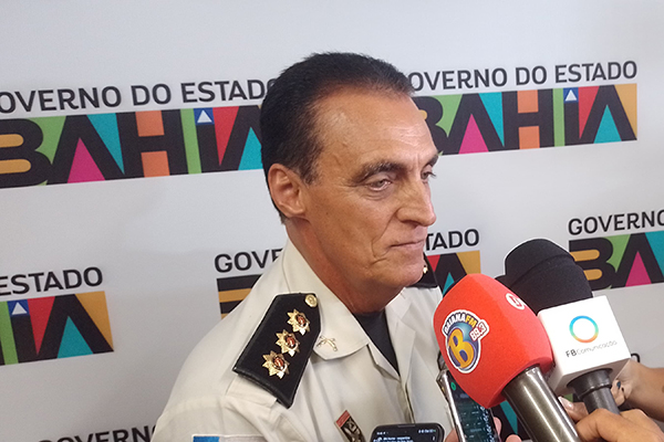 O novo comandante-geral da Polícia Militar nesta segunda-feira (24), coronel Antônio Carlos Silva Magalhães 