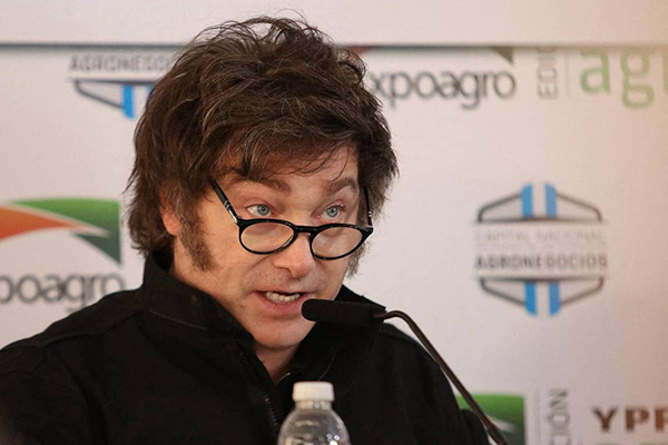 O presidente da Argentina, Javier Milei O presidente da Argentina, Javier Milei