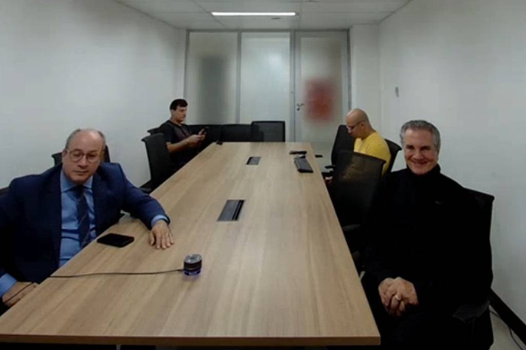 Fernando Collor, ex-senador e ex-presidente da República, durante audiência de custódia na sexta-feira (25)