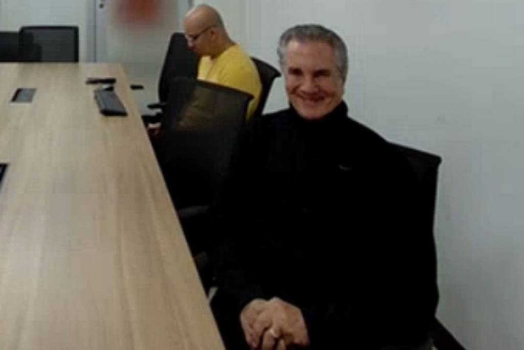 Fernando Collor, ex-senador e ex-presidente da República, durante audiência de custódia, na sexta-feira (25)