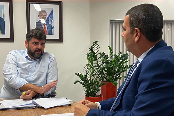 Deputado estadual Júnior Nascimento (União) em encontro nesta com o secretário estadual de Relações Institucionais, Adolpho Loyola Deputado estadual Júnior Nascimento (União) em encontro nesta com o secretário estadual de Relações Institucionais, Adolpho Loyola