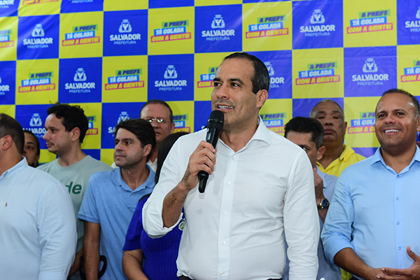 O prefeito Bruno Reis (União Brasi) O prefeito Bruno Reis (União Brasi)