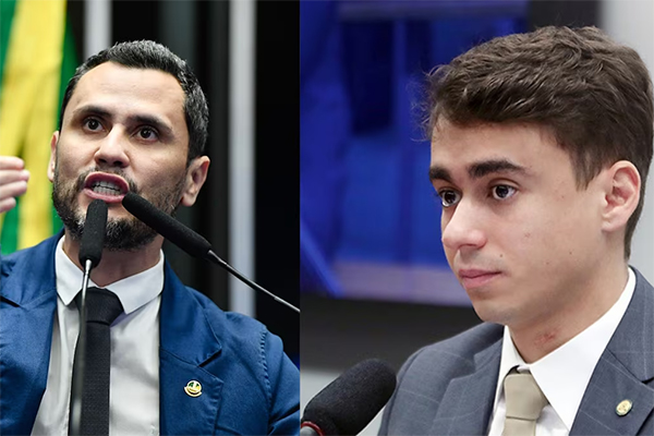 Senador Cleitinho Azevedo (Republicanos) e o deputado federal Nikolas Ferreira (PL)