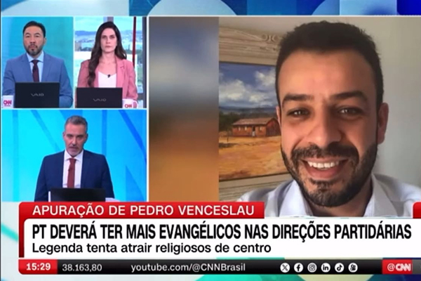 Pré-candidato à presidência do PT na Bahia, Gutierres Barbosa conversou com o jornalista Pedro Venceslau, da CNN Brasil Pré-candidato à presidência do PT na Bahia, Gutierres Barbosa conversou com o jornalista Pedro Venceslau, da CNN Brasil