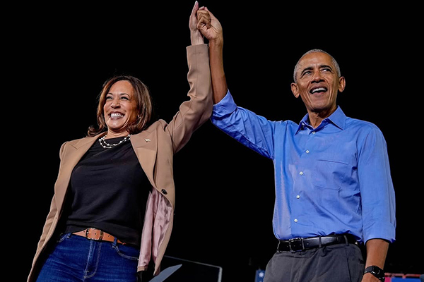Kamala Harris e Barack Obama