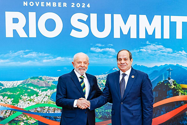 O presidente Lula (PT) cumprimenta o ditador do Egito, Abdel Fattah El-Sisi, durante evento do Brics no Rio de Janeiro, em novembro de 2024 O presidente Lula (PT) cumprimenta o ditador do Egito, Abdel Fattah El-Sisi, durante evento do Brics no Rio de Janeiro, em novembro de 2024
