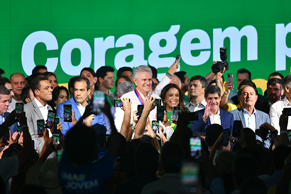 Ronaldo Caiado recebeu o título de cidadão baiano durante ato de pré-candidatura ao Planalto