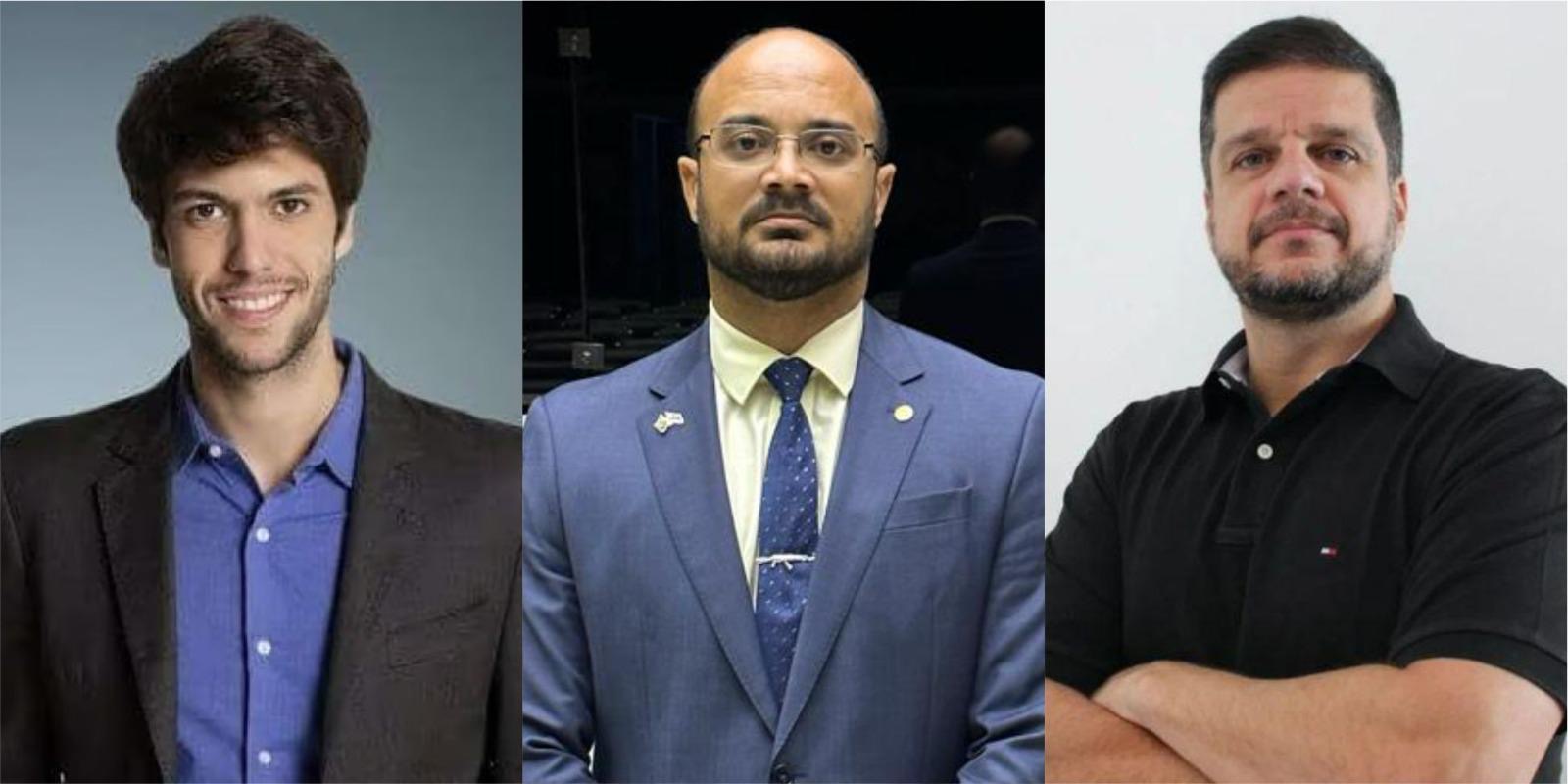 O comentarista político Caio Coppola, o deputado Capitão Alden e o ex-policial do BOPE, Rodrigo Pimentel O comentarista político Caio Coppola, o deputado Capitão Alden e o ex-policial do BOPE, Rodrigo Pimentel