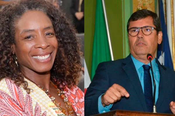 Os vereadores Eliete Paraguassu (PSOL) e Cláudio Tinoco (União Brasil)