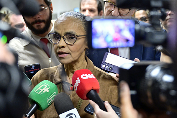 A ministra do Meio Ambiente, Marina Silva A ministra do Meio Ambiente, Marina Silva