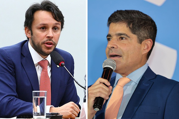 O deputado federal Mário Negromonte Júnior o ex-prefeito de Salvador ACM Neto O deputado federal Mário Negromonte Júnior o ex-prefeito de Salvador ACM Neto