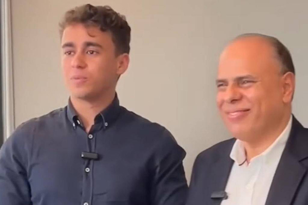 Nikolas Ferreira e Enéas Fernandes, candidato a prefeito em Nova Serrana (MG) e pai de Glaycon Fernandes, suspeito de tráfico de drogas 