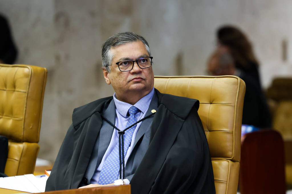 O ministro do STF (Supremo Tribunal Federal) Flávio Dino, durante sessão plenária O ministro do STF (Supremo Tribunal Federal) Flávio Dino, durante sessão plenária
