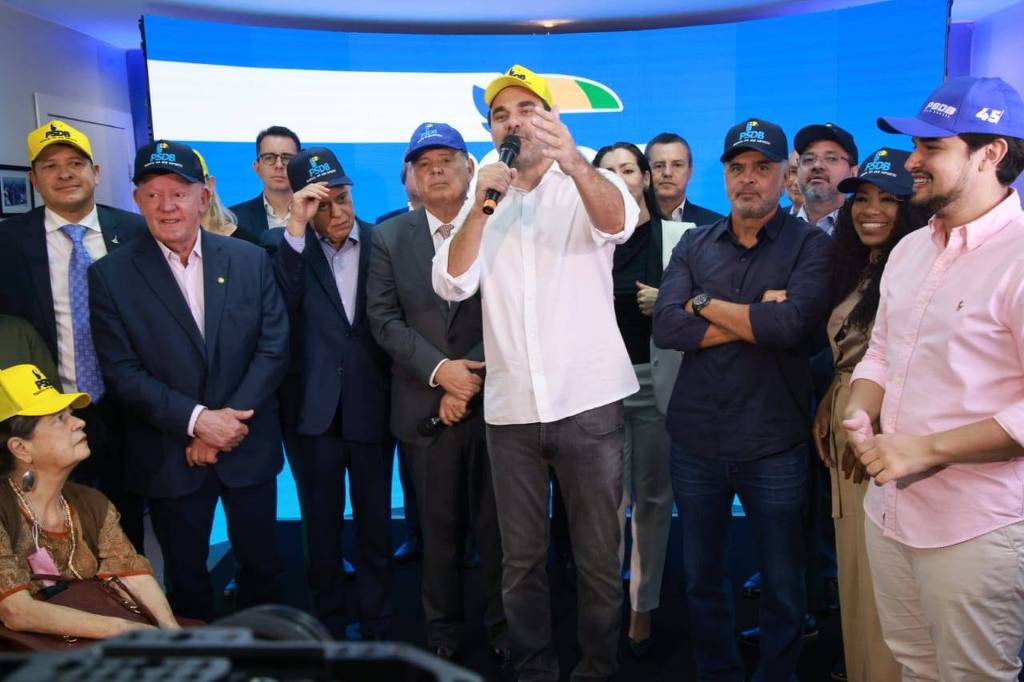 Convenção do PSDB que aprovou a fusão com o Podemos, em Brasília