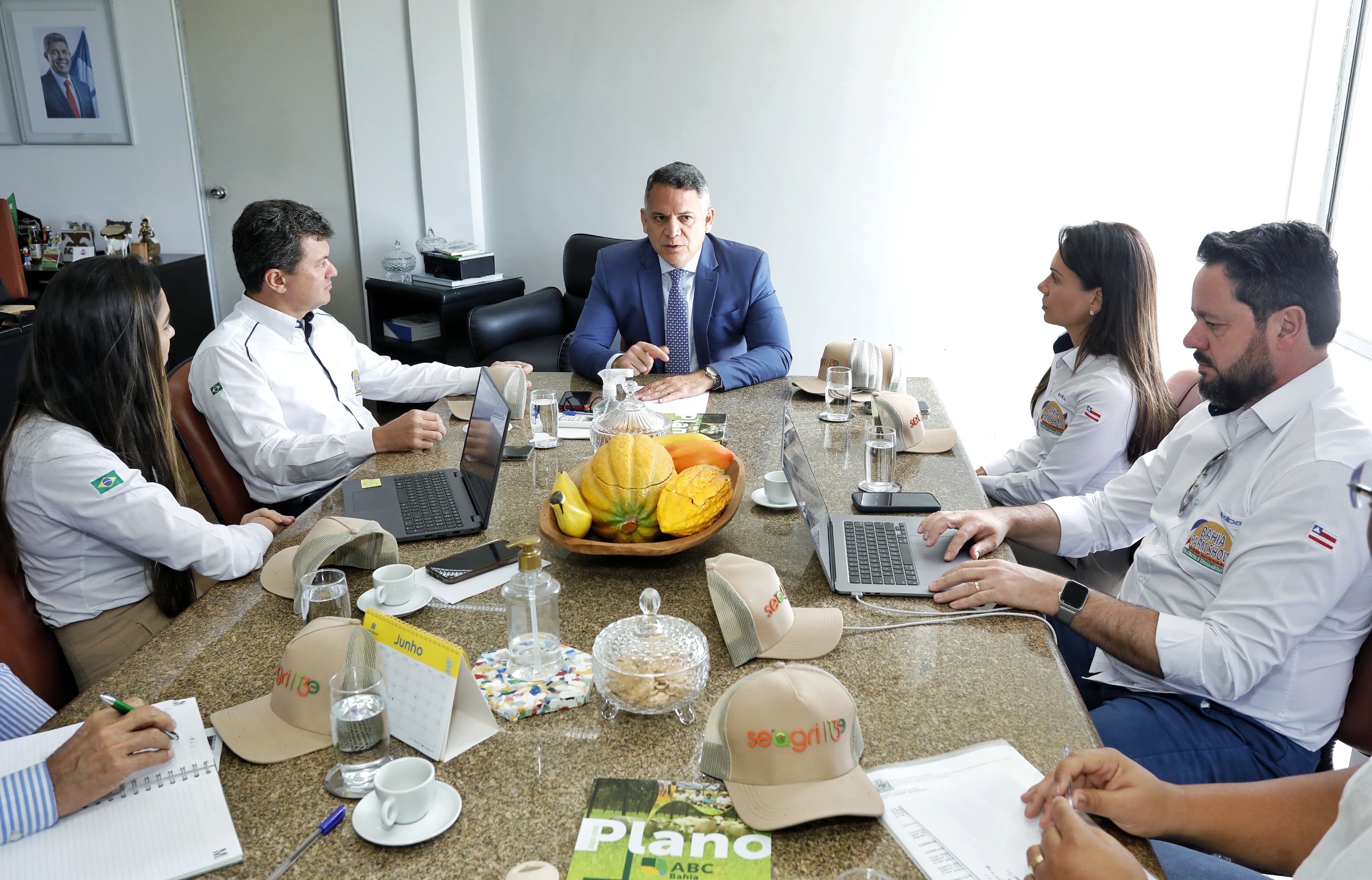 O encontro aconteceu na quarta-feira (4), na sede da Seagri, no Centro Administrativo O encontro aconteceu na quarta-feira (4), na sede da Seagri, no Centro Administrativo
